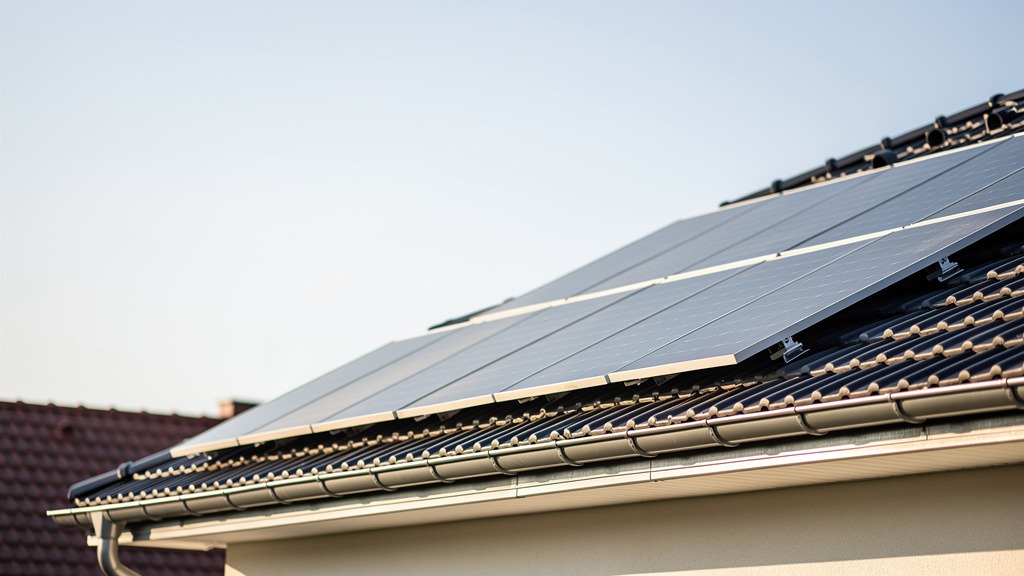 Installation solaire résidentielle sur toiture