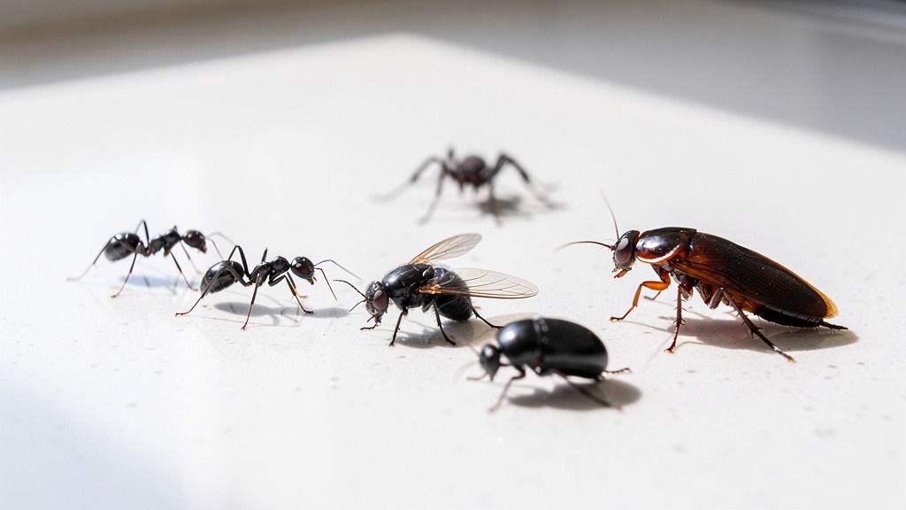 Les principaux insectes noirs rencontrés à la maison