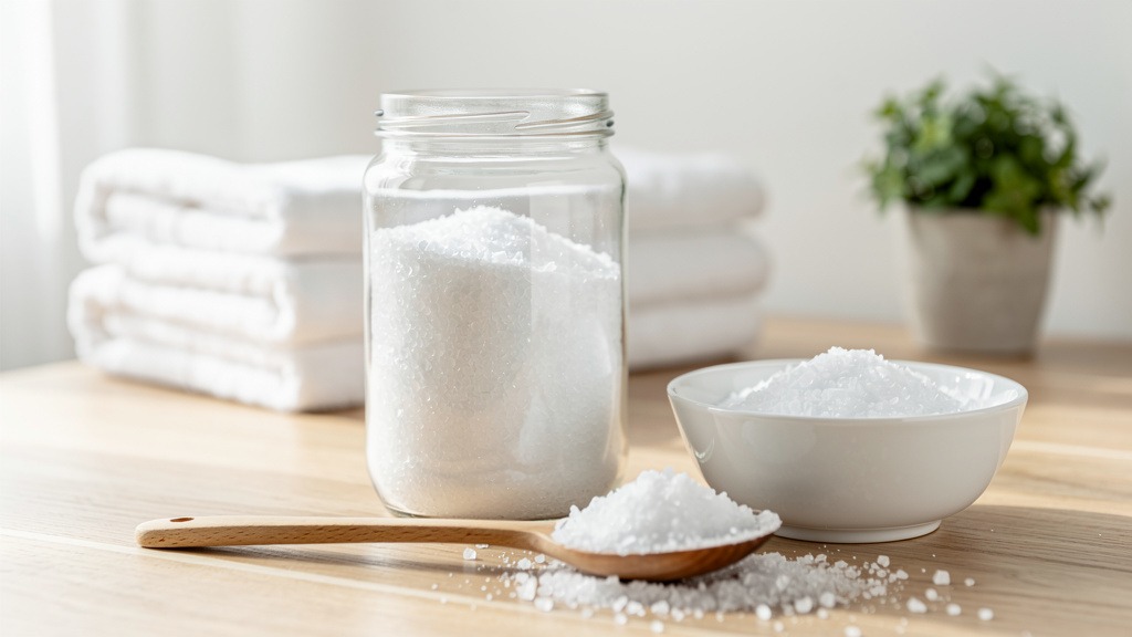 Méthode 2 – Cristaux de soude ou percarbonate : pour un nettoyage en profondeur