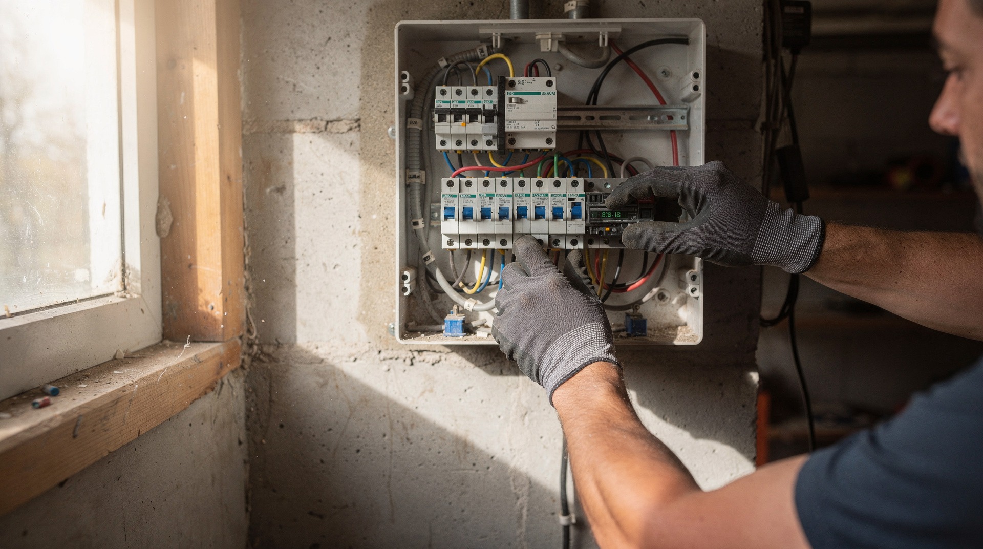 Tableau électrique avec circuit dédié pour borne de recharge